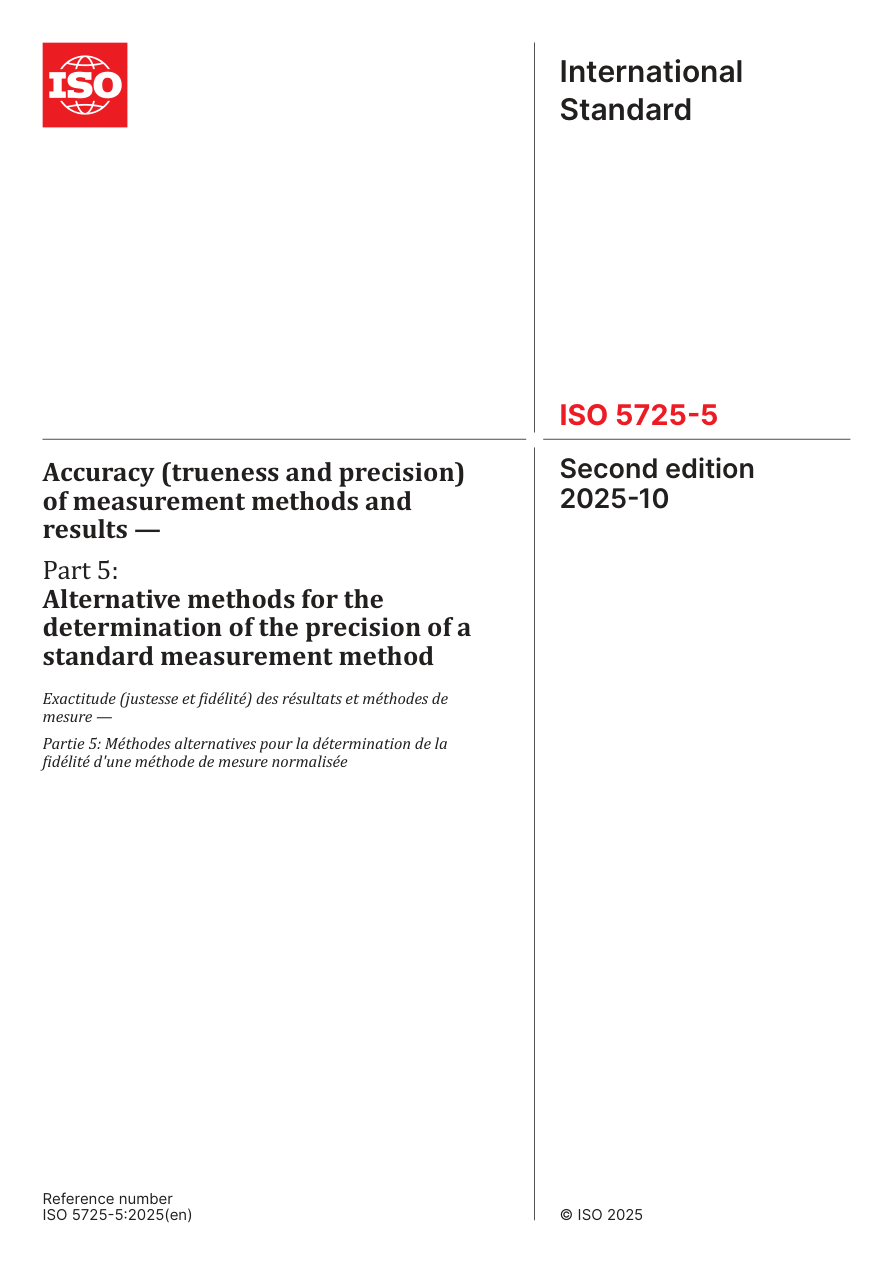 ISO 5725-5:2025 PDF Preview