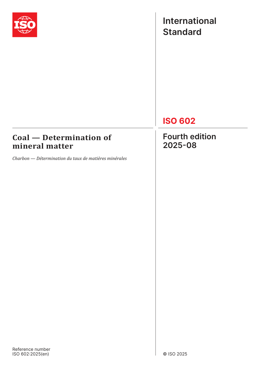 ISO 602:2025 PDF Preview