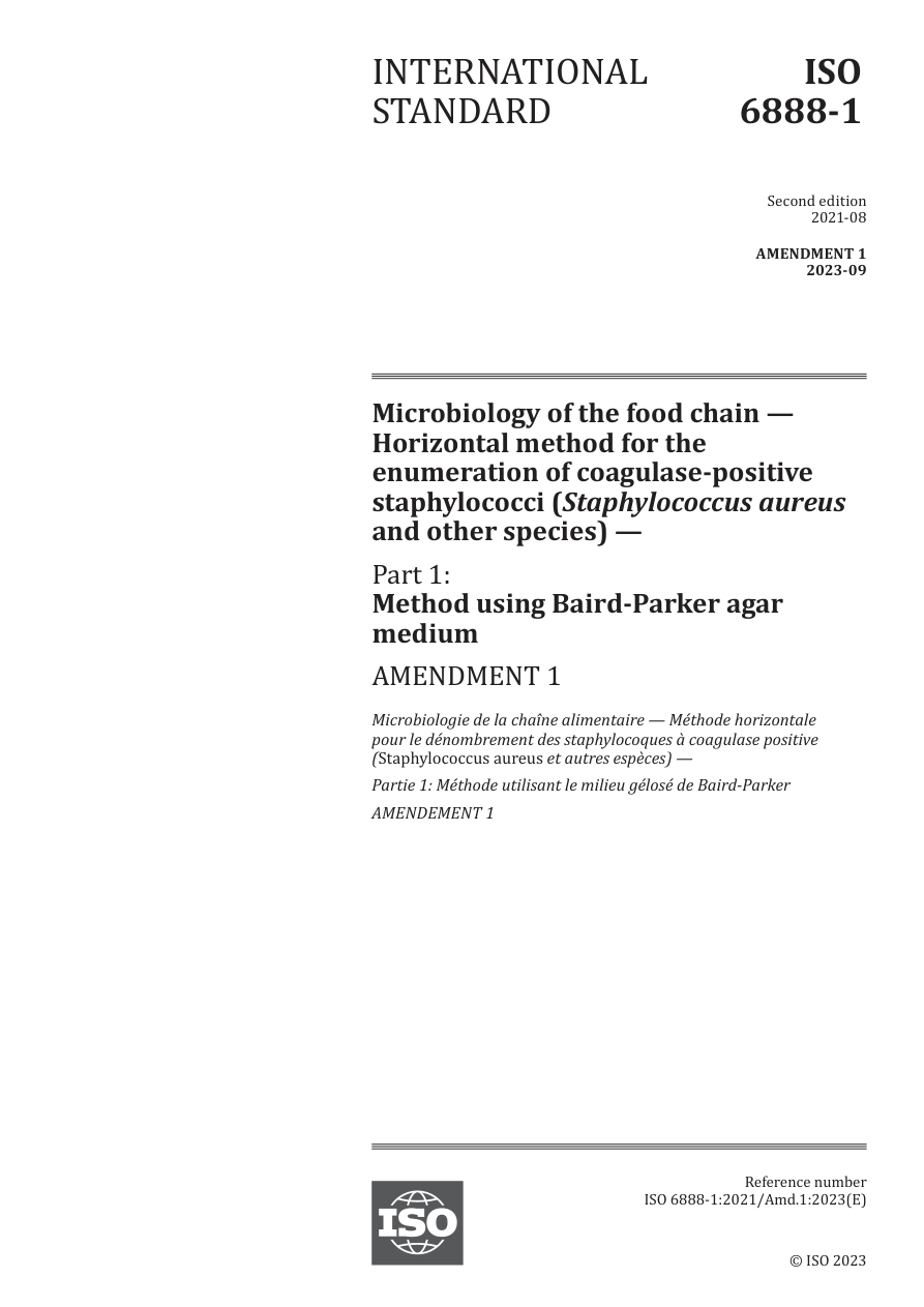 ISO 6888-1:2021/Amd1:2023 PDF Preview