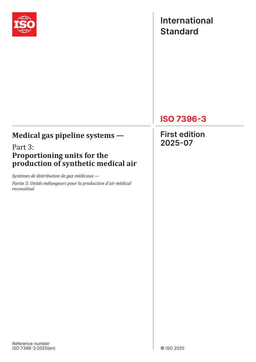 ISO 7396-3:2025 PDF Preview