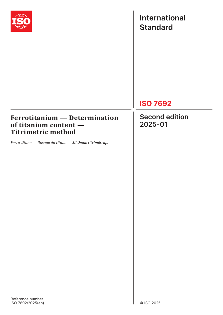 ISO 7692:2025 PDF Preview