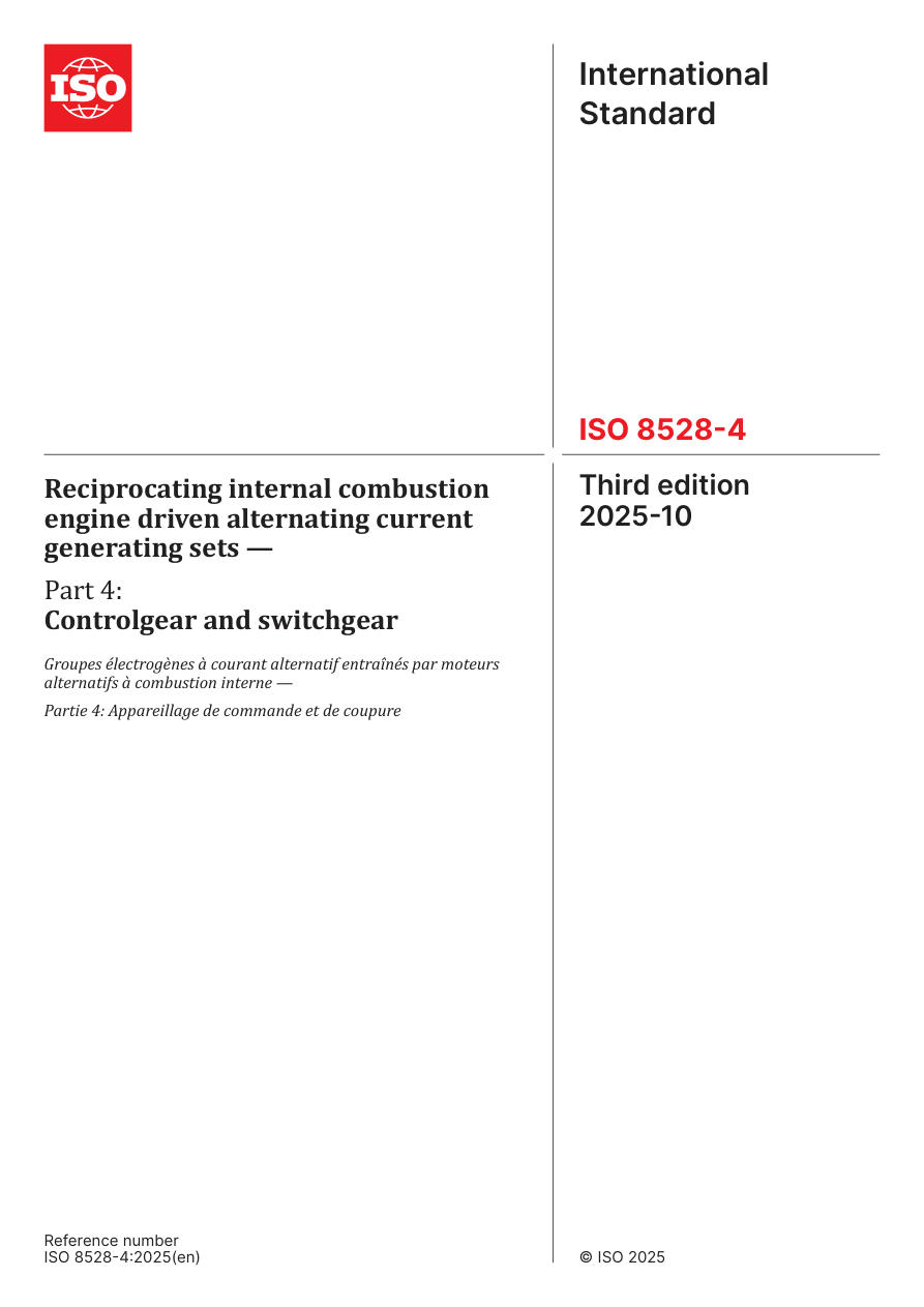 ISO 8528-4:2025 PDF Preview
