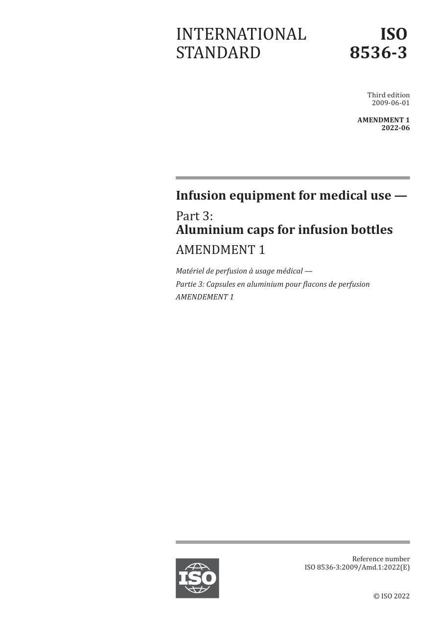 ISO 8536-3:2009/Amd1:2022 PDF Preview
