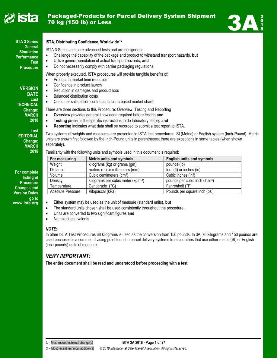 ISTA Procedure 3A (2018) PDF Preview