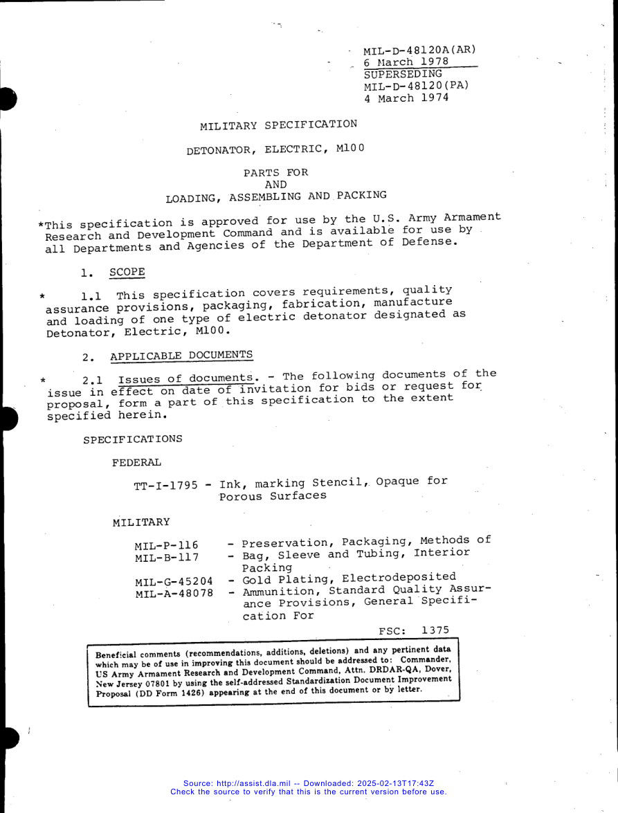 MIL D 48120A PDF Preview