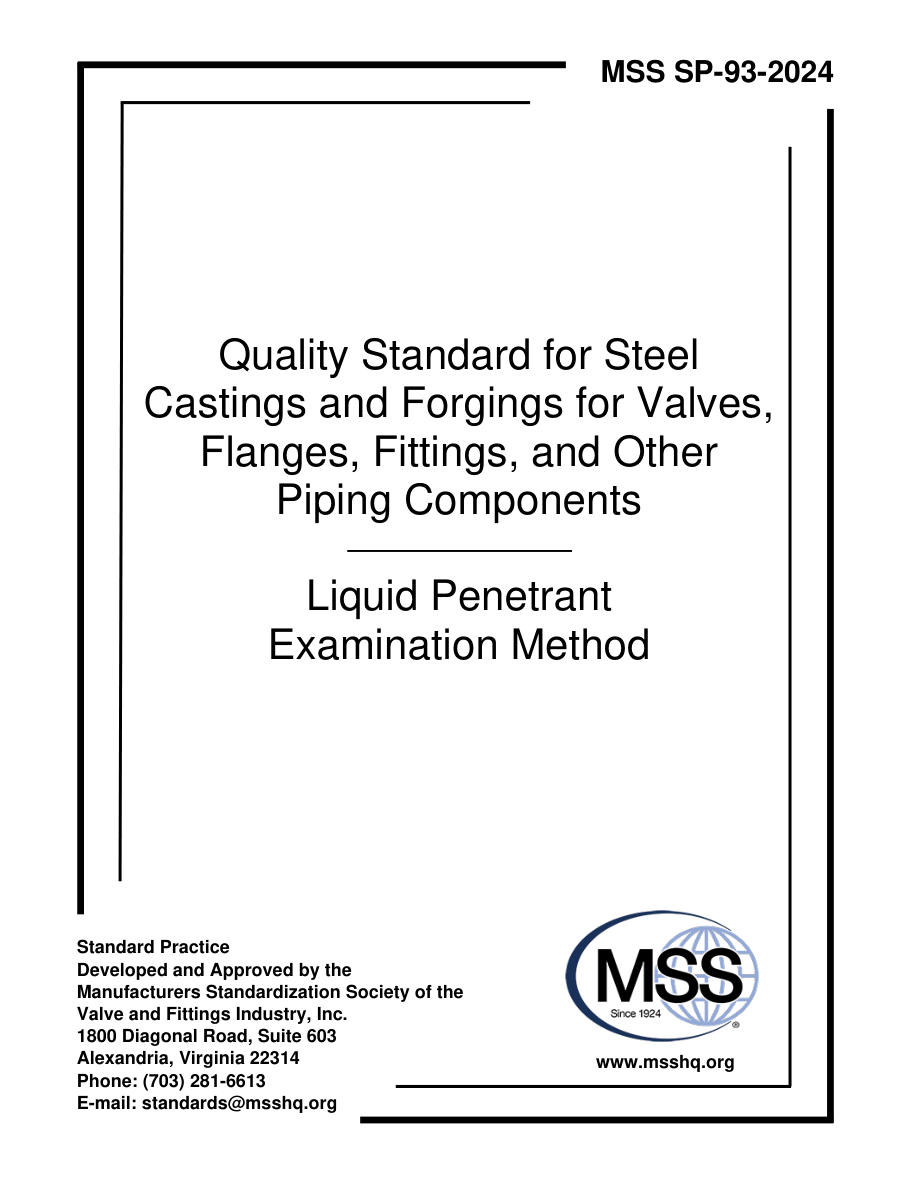MSS SP-93-2024 PDF Preview