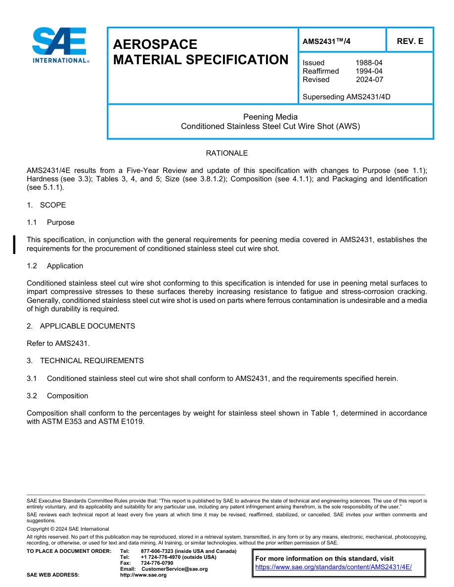 SAE AMS2431/4 Rev E PDF Preview