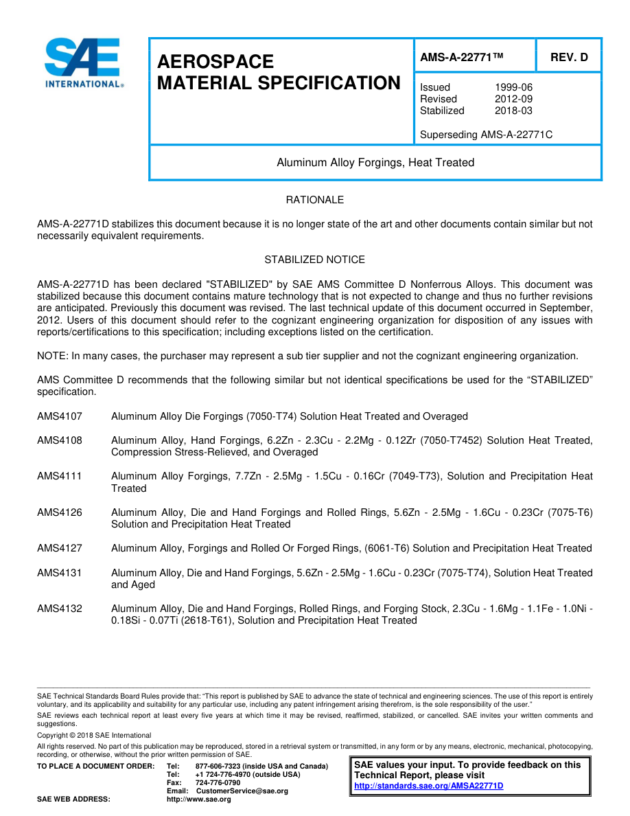 SAE AMSA22771 Rev D PDF Preview
