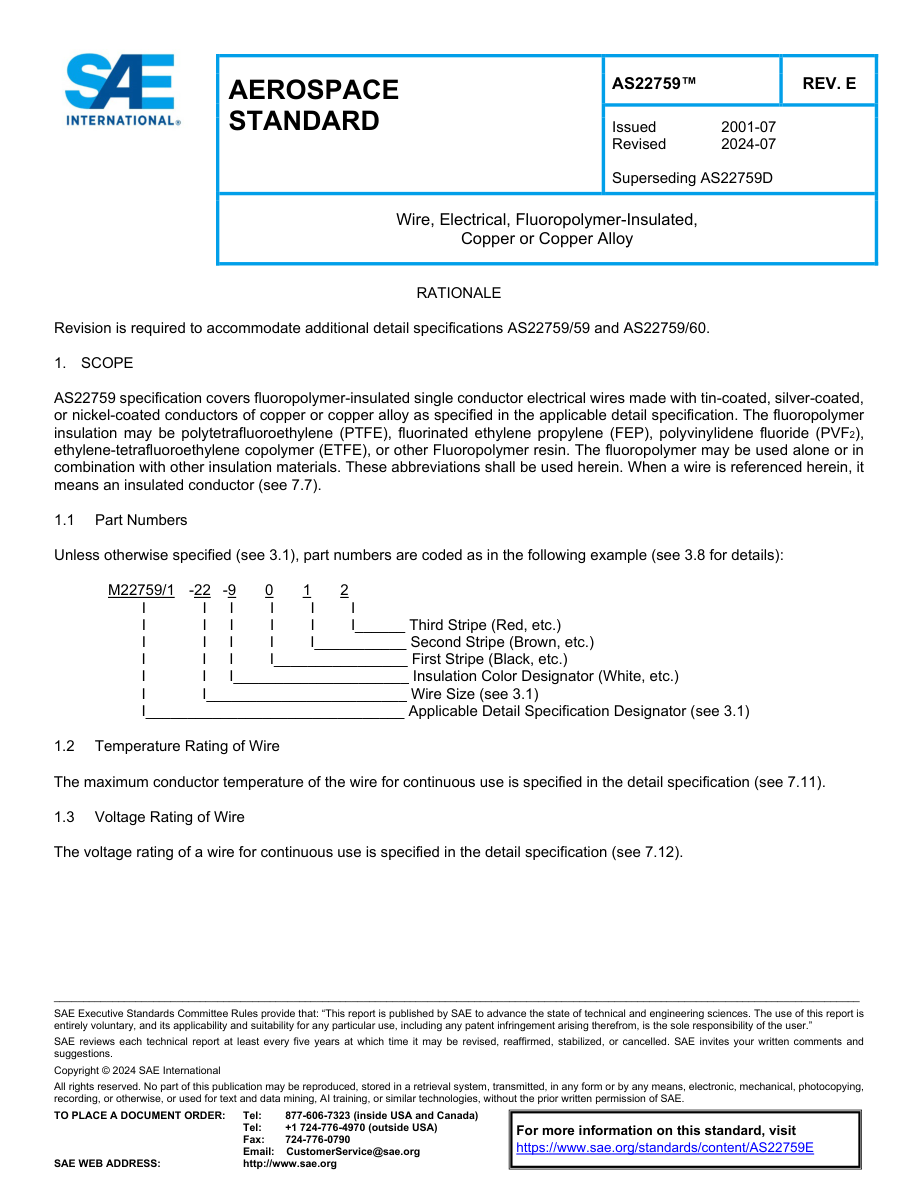 SAE AS22759 Rev E PDF Preview
