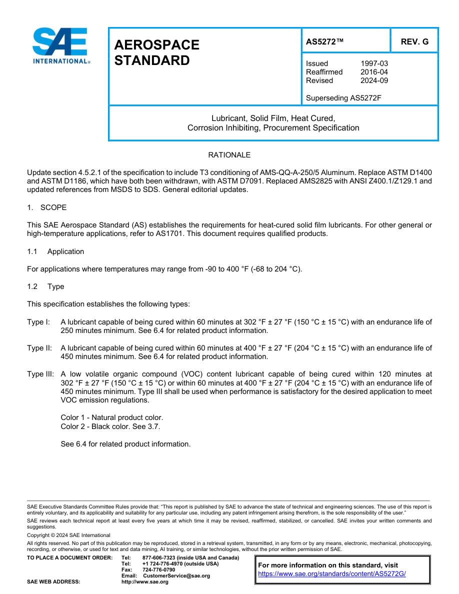 SAE AS5272 Rev G PDF Preview
