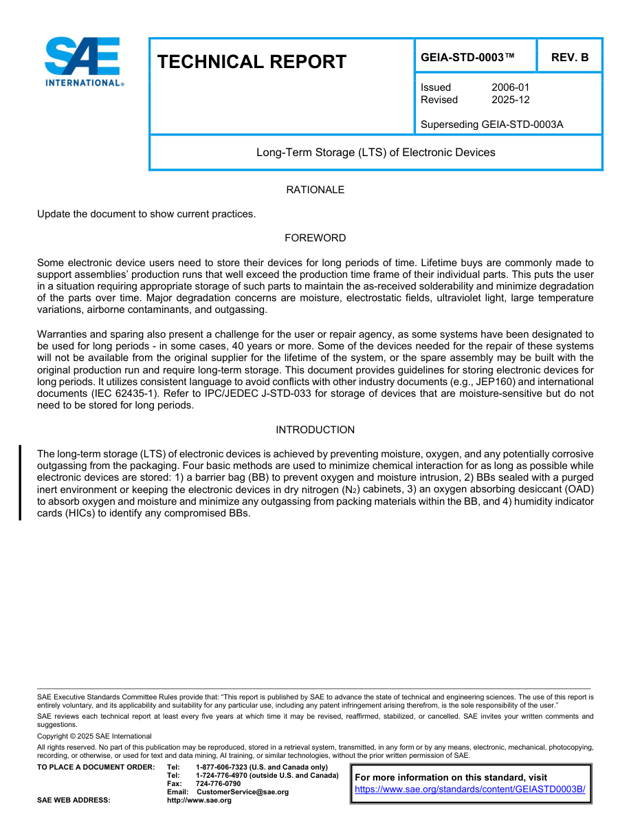 SAE GEIASTD0003 Rev B PDF Preview