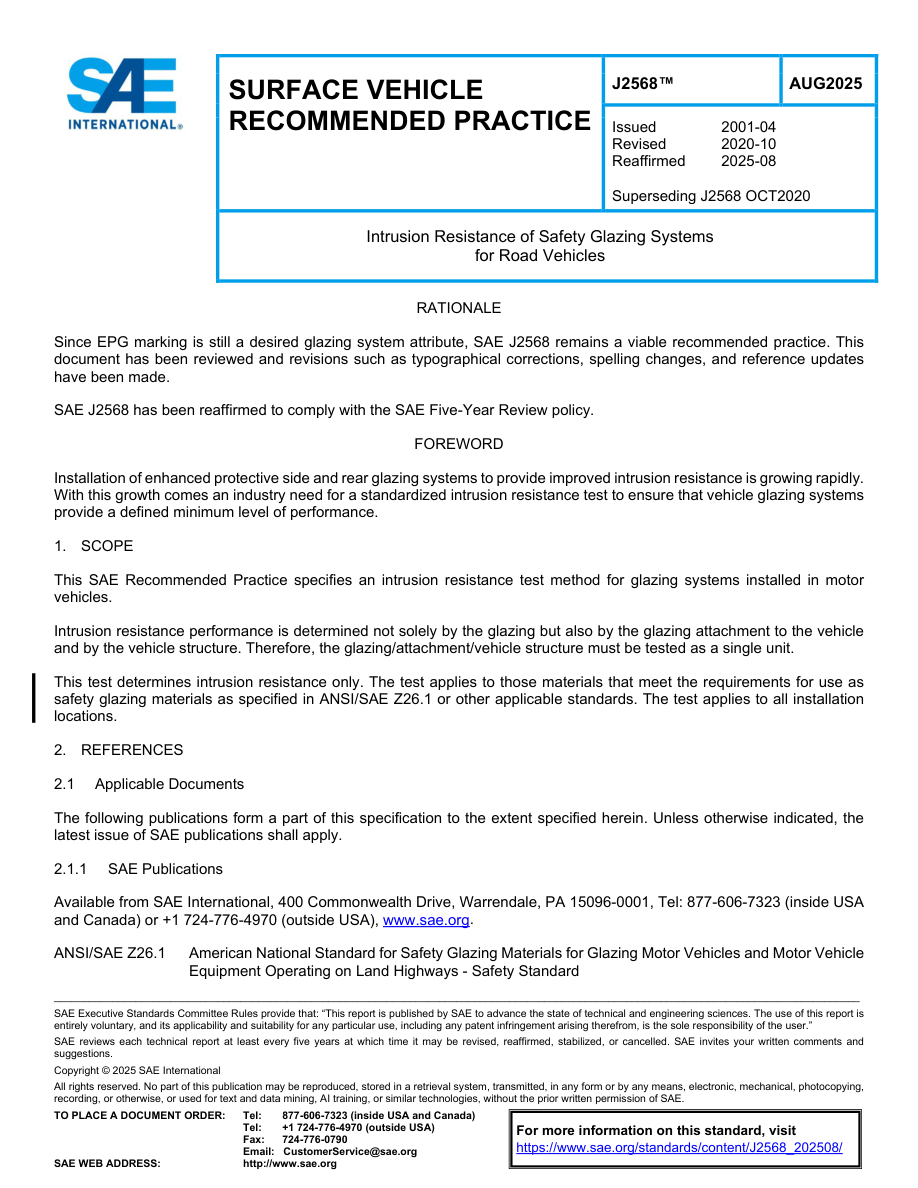 SAE J2568 (AUG2025) PDF Preview