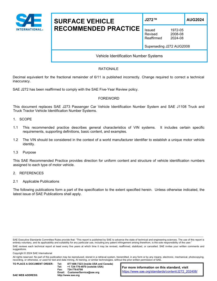 SAE J272 (AUG2024) PDF Preview