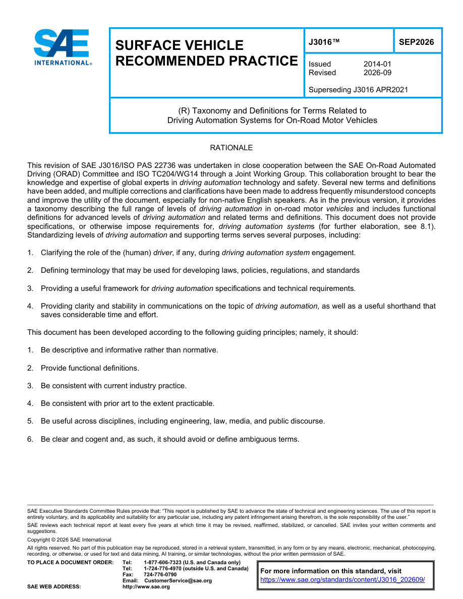 SAE J3016 (SEP2026) PDF Preview