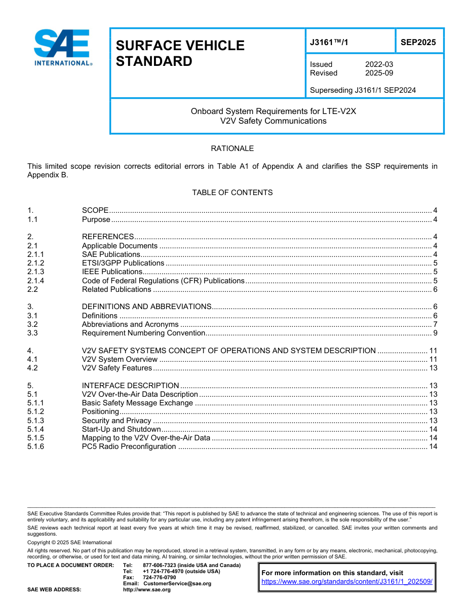 SAE J3161/1 (SEP2025) PDF Preview