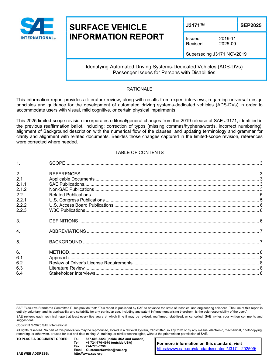 SAE J3171 (SEP2025) PDF Preview