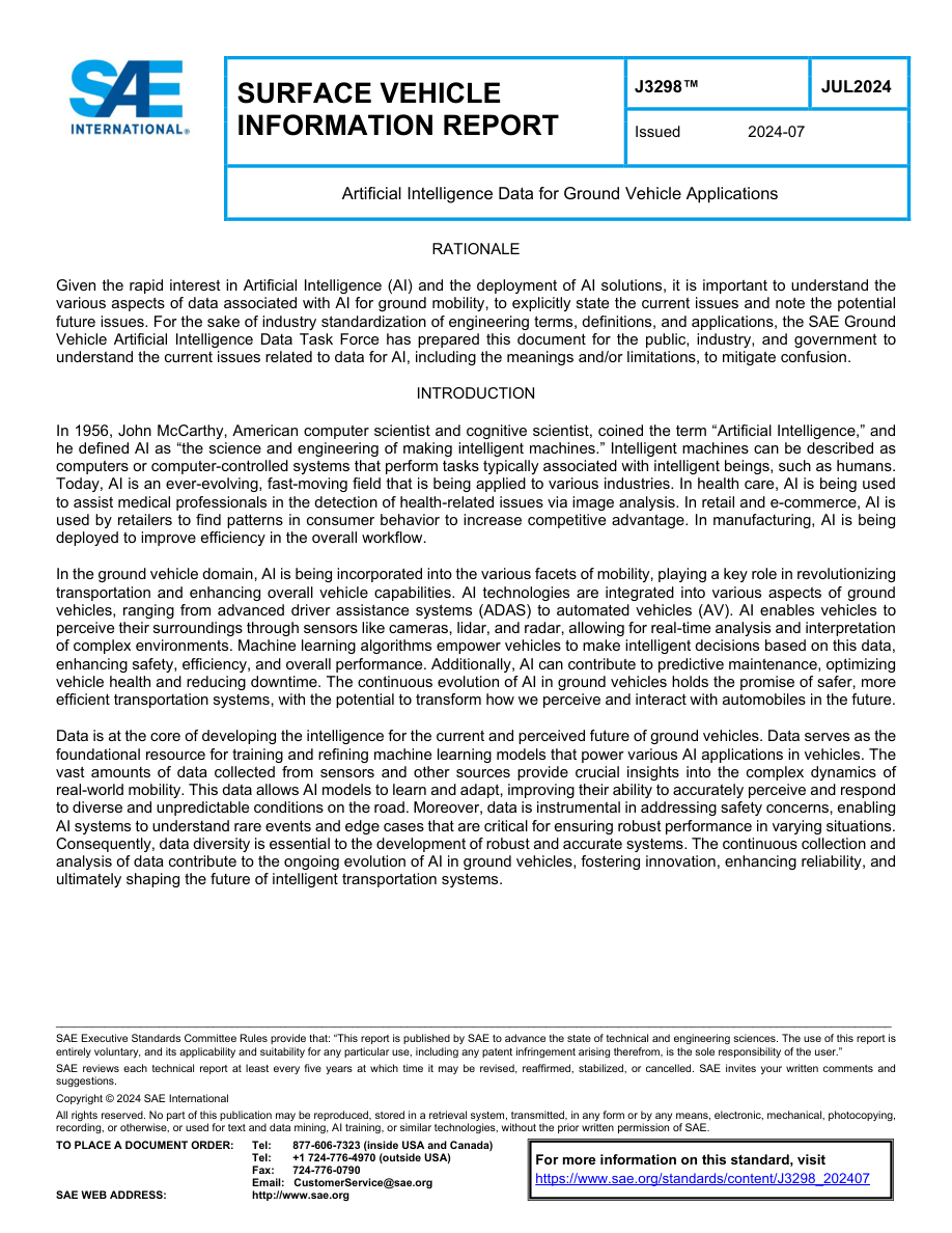 SAE J3298 (JUL2024) PDF Preview