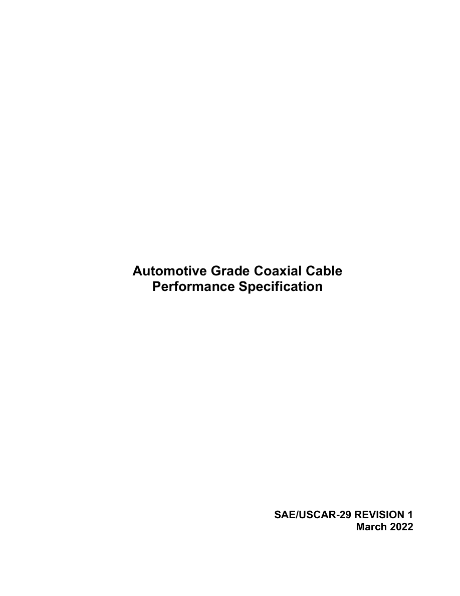 SAE USCAR29-1 PDF Preview